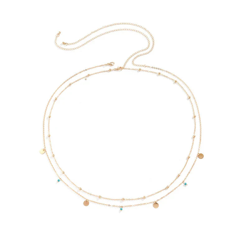 Sexy Double Thin Waist Chain
