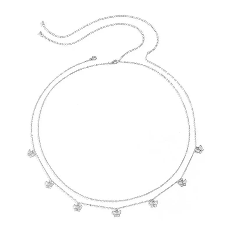 Sexy Double Thin Waist Chain