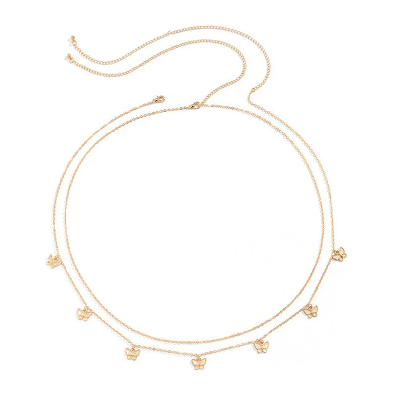 Sexy Double Thin Waist Chain